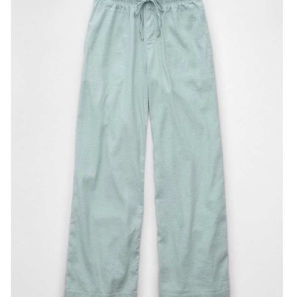 American Eagle Outfitters Light Mint Green Wide Leg Pants